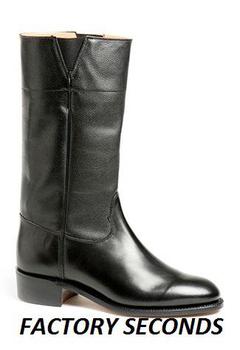 Factory Seconds Sanders Black Officers Wellington Boots